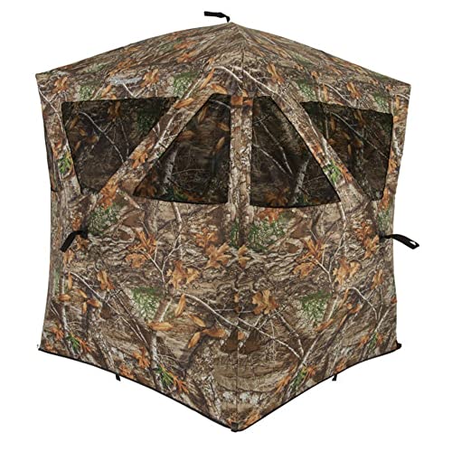Ameristep AMEBL3000 Care Taker Ground Blind, Hubstyle Blind in Realtree Edge