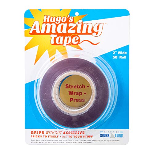 Hugo's Amazing Tape - 50 ft Roll x 2' Wide Reusable Double Sided Non-Stick Adhesive