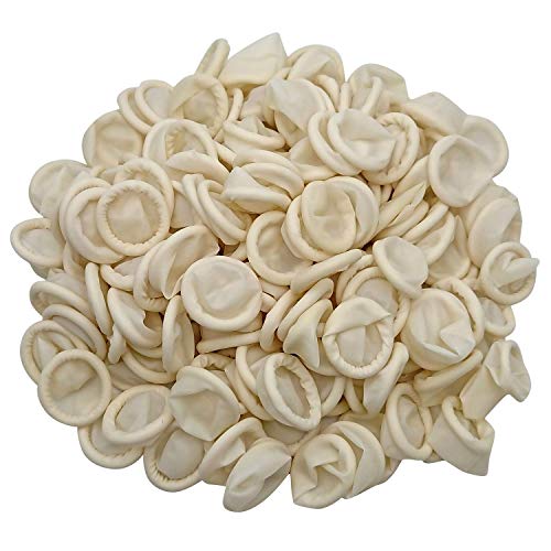 Medium Latex Finger Cots Anti Static Rubber Fingertip Protective Finger cots 210 Pcs for Electronic Repair, Handmade Apply