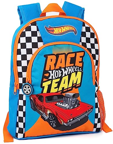 Hot Wheels Kids Backpack | Zoom with Style | Racing Rucksack for Boys | Spacious Main Compartment