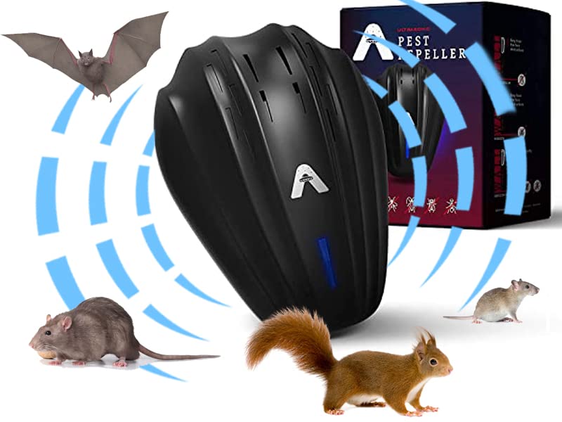 New 2023 Ultrasonic Pest Repeller Plug in – Outdoor/Indoor Electronic Pest Repellent - Get Rid of Rat Bat Mouse Squirrel Bug Bee Ant Spider Wasp Cockroach Fly Mosquito Rodent Termite Roach