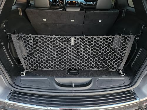 Envelope Style Trunk Mesh Cargo Net - for Jeep Grand 2011-2021 Car Accessories - Premium SUV Truck Vehicle Carrier Organizer and Storage for Cherokee WK