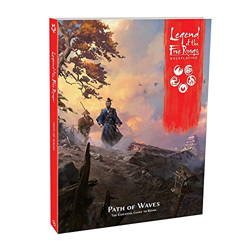 Legend of The Five Rings Roleplaying Game Path of Waves SOURCEBOOK - Adventure Game, Strategy Game for Adults, Ages 14+ 3-5 Players, 2 Hour Playtime, Made by EDGE Studio