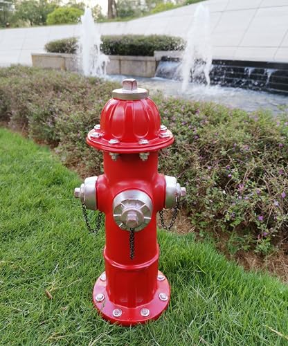 Fire Hydrant Garden Statue for Dogs to Pee On,Puppy Pee Post Training Tool Resin Statue,Indoor Outdoor Fire Hydrant Decor Figurines for Yard Art and Garden Lawn,The Perfect Firefighter Gift(13In)