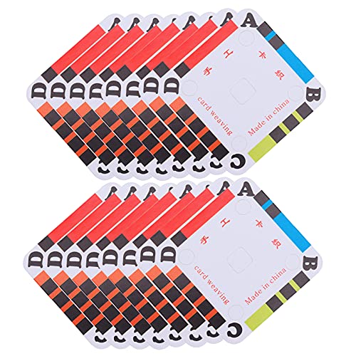 KAIBEIYUAN 100 Pcs Weaving Cards DIY Tablet Handmade Weaving Card Handmade Weaving Card for Loom Weaving Supplies