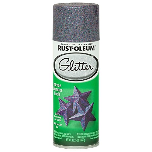 Rust-Oleum 342607 Specialty Glitter Spray Paint, 10.25 oz, Purple Multi-Color