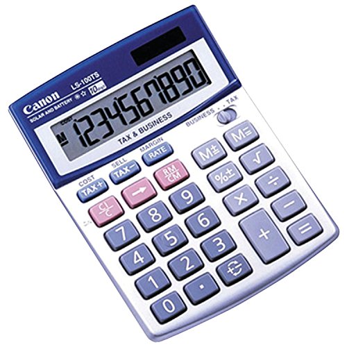 Canon LS100TS 10-Digit Calculator, Solar/Battery Powered