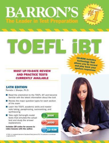 By Pamela J. Sharpe - TOEFL Ibt 14th Ed w/audio CDs & CD-ROM (Barron's TOEFL IBT (W/CD)) (14th edition)