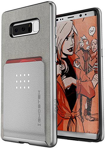Ghostek Exec Note 8 Wallet Phone Case Silver