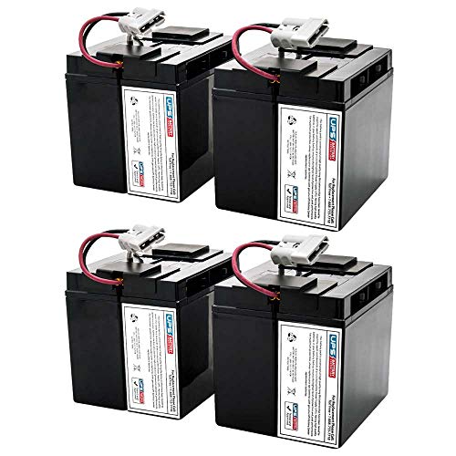 UPSBatteryCenter SUA5000RMT5U APC Smart UPS 5000 Rack Mount 5U SUA5000RMT5U Compatible Battery Set Replacement