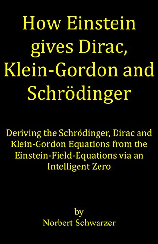 How Einstein gives Dirac, Klein-Gordon and Schrödinger: Deriving the Schrödinger, Dirac and Klein-Gordon Equations from the Einstein-Field-Equations via an Intelligent Zero