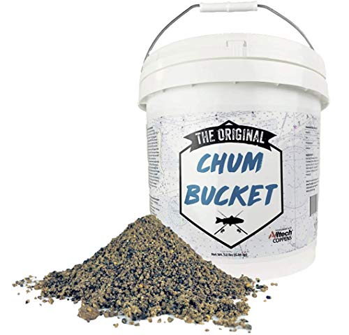 The Original Chum Bucket 12lb - Designed for Saltwater and Freshwater Fish - Triple Action Chum is Ready to Use, No Mixing Required - Grouper, Snook, Sharks, Tuna, Bass + More (chum for Fishing)