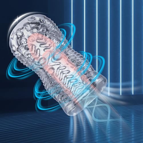 Generic Jx3Y- Soft Transparent Silica Gel Material Sturdy Comfortable Handheld Pocket Pussies, Soft, Comfortable and Durable, Suitable for Male or Male Beginner