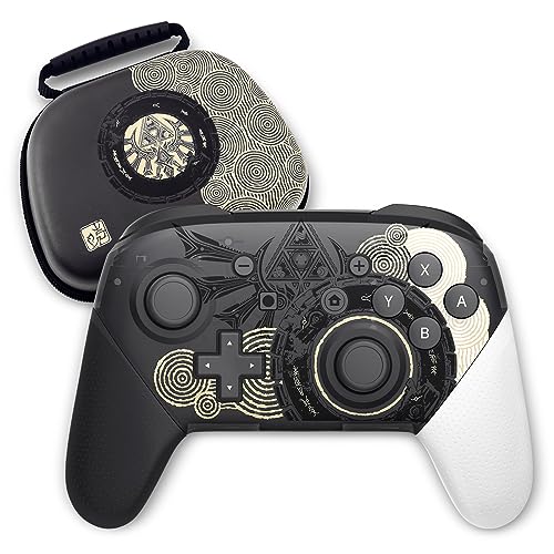 Switch Pro Controller, Wireless Switch Controllers with Carrying Storage Case, Upgraded Gamepad Switch Remote Replacement for Switch Controller Support NFC/Dual Vibration/Screenshot/Wake-up Function