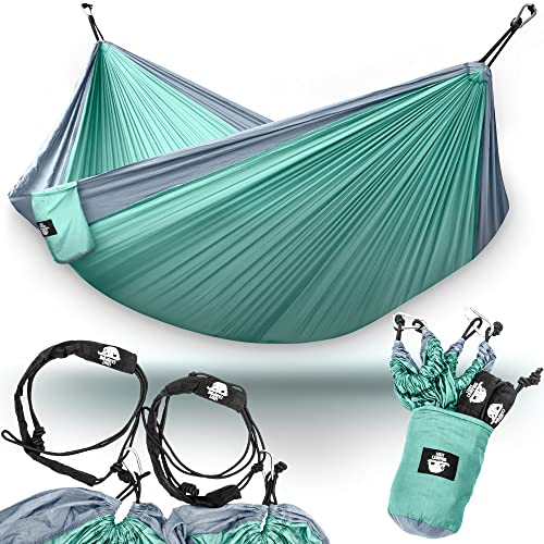 Legit Camping Hammock - 2 PersonTree Double Portable Outdoor Travel Hammock for Outside - Heavy Duty
