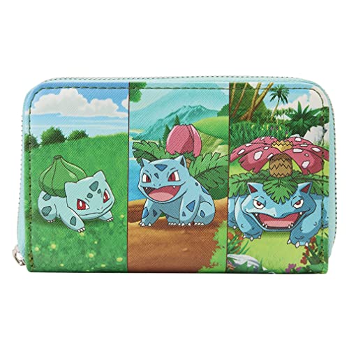 Loungefly Pokemon Bulbasaur Evolution Zip Around Wallet
