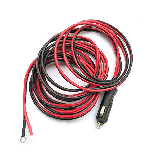 12V 15A Heavy Duty Male to Male Cigarette Lighter Plug Charger Cord With LED Lights And Fuse Protection On Both Plugs