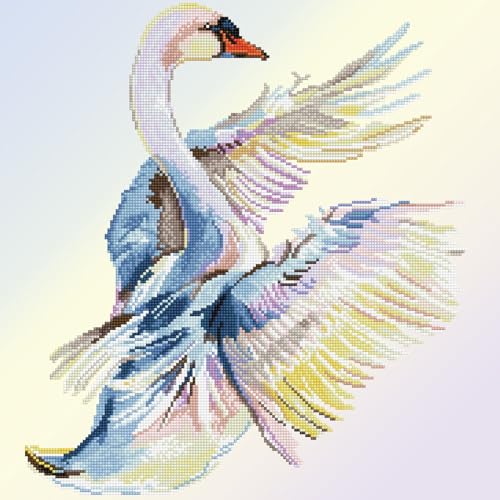 DIAMOND DOTZ  - Graceful Landing, Partial Drill, Round Dotz, Diamond Painting Kits, Diamond Art Kits for Adults, Gem Art, Diamond Art, Diamond Dotz Kits, 20'x20'