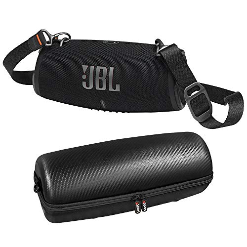 JBL Xtreme 3 Portable Waterproof Bluetooth Speaker Bundle with gSport Hardshell Case (Black)