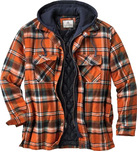 Legendary Whitetails Men's Maplewood Hooded Shirt Jacket XX-Large , Tomahawk Plaid