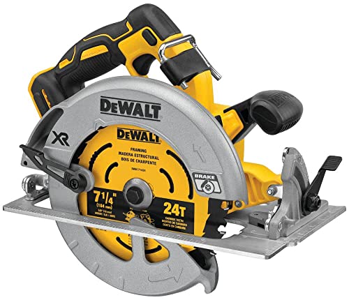 DEWALT 20V MAX* XR BRUSHLESS 7-1/4' CIRCULAR SAW WITH POWER DETECT (Tool Only) (DCS574B)