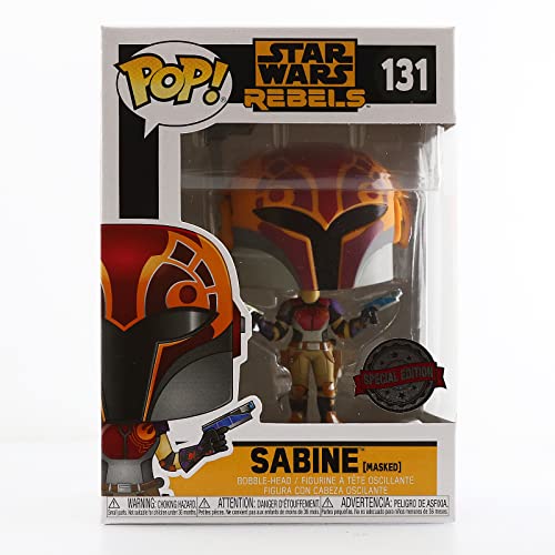 Funko Pop! 131 Star War Sabine Masked Exclusive Rebels