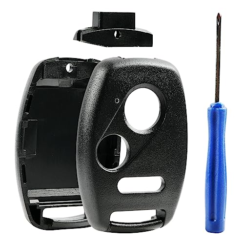 USA Remote CUTTING NOT REQUIRED - Key Fob Keyless Entry Remote Shell Case & Pad fits Honda Accord/Civic/CR-V/Fit/Odyssey/Pilot/Ridgeline/CR-Z