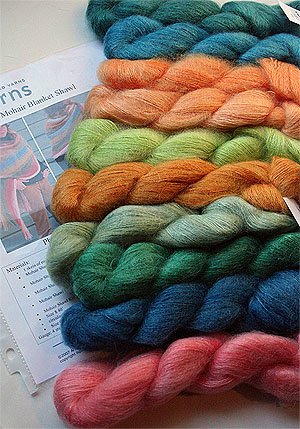 Artyarns Silk Mohair Blanket/Shawl Kit (Blues)