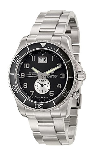 Victorinox Swiss Army Men's 241441 Maverick GS Dual Time Black Double Date Dial Watch