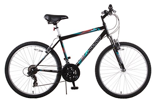 Titan Trail 21-speed Suspension Men's Mountain Bike, 18-Inch Frame, Black