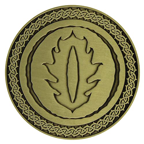 Official Lord of The Rings Mordor Medallion Limited Edition - LOTR Collectible - Only 5000 Worldwide - Middle Earth Map Included