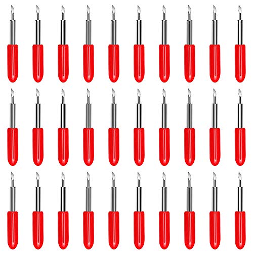 CJRSLRB 30Pcs Replacement Cutting Blades for Cricut Explore Air/Air 2/Air 3/Maker/Maker 3/Expression, 45 Degree Standard Fine Point Blade for Most Vinyl Fabric Cutting