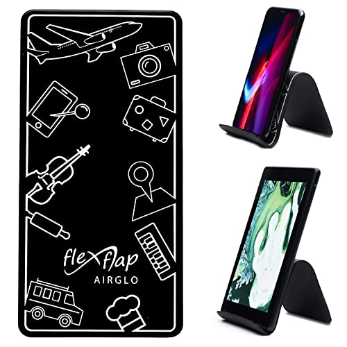 Airplane Travel Essentials for Flying Flex Flap Cell Phone Holder & Flexible Tablet Stand for Desk, Bed, Treadmill, Home & in-Flight Airplane Travel Accessories - Travel Must Haves Cool Gadgets (Pro)