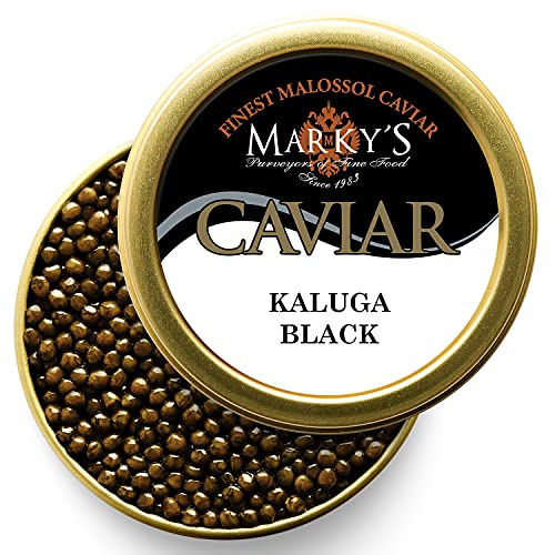 Kaluga Hybrid Black Caviar - 2 oz / 57 g - Premium Kaluga Huso Schrenckii Beluga Malossol Black Roe – GUARANTEED OVERNIGHT