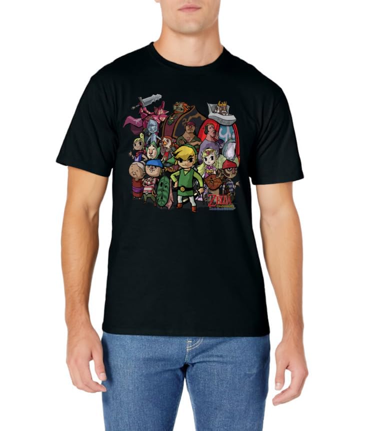 Nintendo Zelda The Windwaker Group Shot Graphic T-Shirt T-Shirt