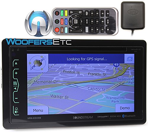 Soundstream VRN-65HXB In-Dash 2-DIN 6.2' Touchscreen LCD DVD Receiver with Bluetooth, GPS Navigation and SiriusXM Ready