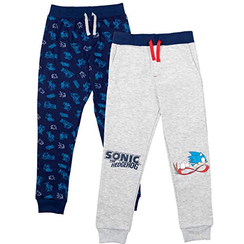 SEGA Sonic The Hedgehog Little Boys 2 Pack Pants Blue/Grey 6