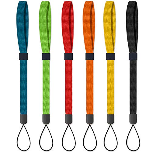 AMUU Wrist Lanyard Strap String 6 pack flashlight lanyards for USB Keys lanyard Cameras Keychain Cellphone Water Bottle Badge Holders