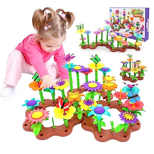 ADRAL Garden Architecture Game,Flower Garden Building Toys for Girls