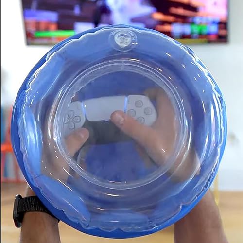 2023 Rage Quit Protector - 360° Inflatable Contraption Protects for Games Controllers, Transparent Inflatable Gaming Controller Cover, Controller Rage Quit Protector from Impact. (Blue)