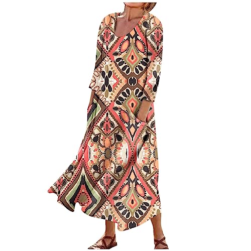Long Dresses for Women Easter Dress for Women Cute Dress White Floral Dress Bolero Jackets for Evening Dresses Work Dresses for Women Girls Boho Dress Long Sleeve Dress for Red 4XL