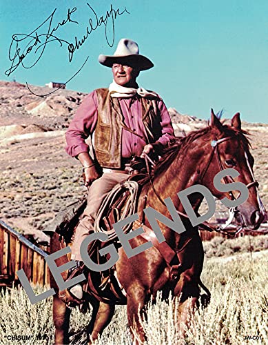 Prints JOHN WAYNE CHISUM AUTOGRAPHED COLOR PHOTO COPY