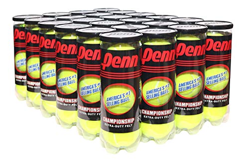 Penn Championship Tennis Balls - Extra Duty Felt Pressurized Tennis Balls - 24 Cans, 72 Balls