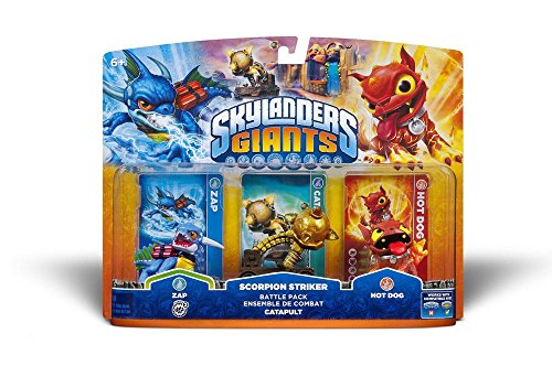 Activision Skylanders Giants Battle Pack Catapult Characters (Zap + Scorpion Striker + Hot Dog)