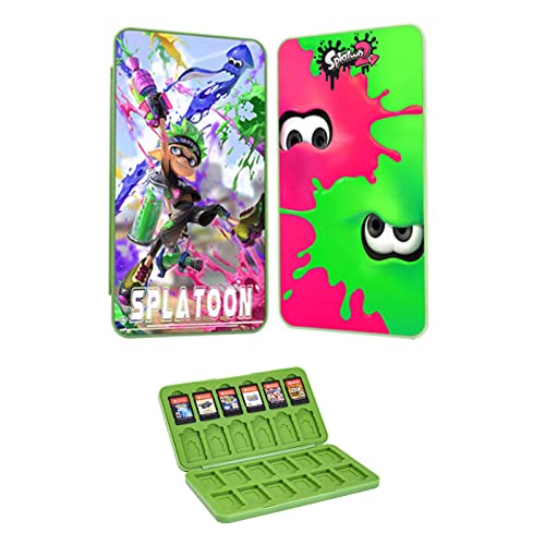 3D Dynamic Game Card Holder Compatible with Nintendo Switch Game Cards, 24 Slots Switch Game Case, Portable Game Storage Box for Travel and Home, Anti-Scratch, Shockproof