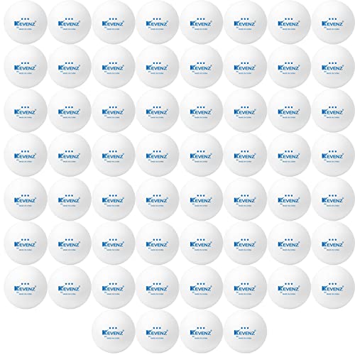 KEVENZ 3 Star Ping Pong Balls, 60,120 or 12 Pack Advanced Table Tennis Balls,Bulk Outdoor Ping-Pong Balls