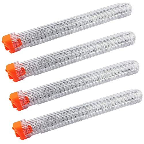 OIMIO 12-Round Magazine, 4 Pack Round Magazines Bullet Clips for Nerf Rival (wihte)