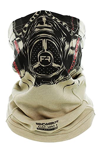 BENCHMARK FR Flame Resistant Face Mask Neck Gaiter - CAT1 (Biohazard - Beige)