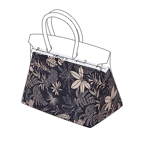 ArcDiary Rayon Purse Pillow Shaper Insert, unique pattern handbag shapers, Memory Foam, for Birkin 25/30/35/40 bags (BK30,Dark Fragrance)