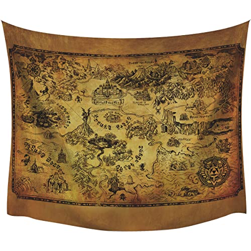RoomMates TAP4780LG Legends Of Zelda Map Tapestry